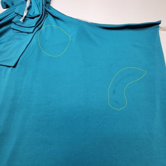 Blue One Shoulder Dress Size M - Picture 8 of 10